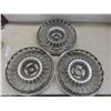 Image 4 : Three Chrome Ford Hubcaps and Two Manitoba 1971 License Plates