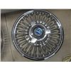 Image 5 : Three Chrome Ford Hubcaps and Two Manitoba 1971 License Plates