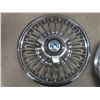 Image 9 : Three Chrome Ford Hubcaps and Two Manitoba 1971 License Plates