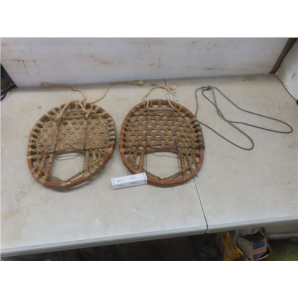 Antique Bear Paw Snowshoes, and a Pair of Sock Stretchers