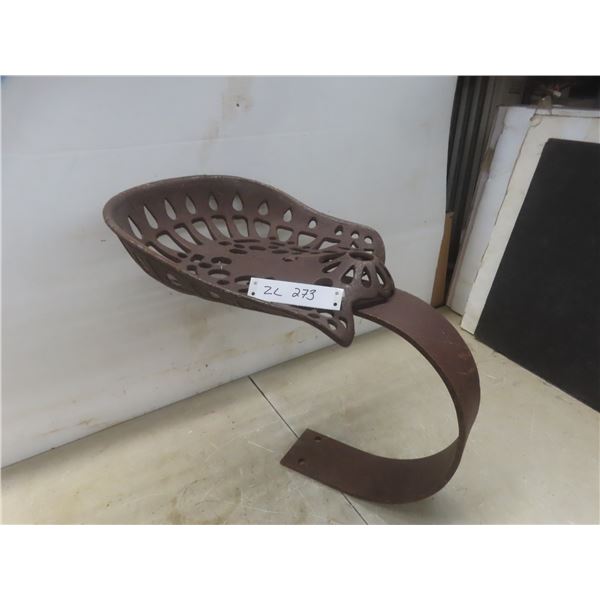 Antique Cast Iron Tractor Seat