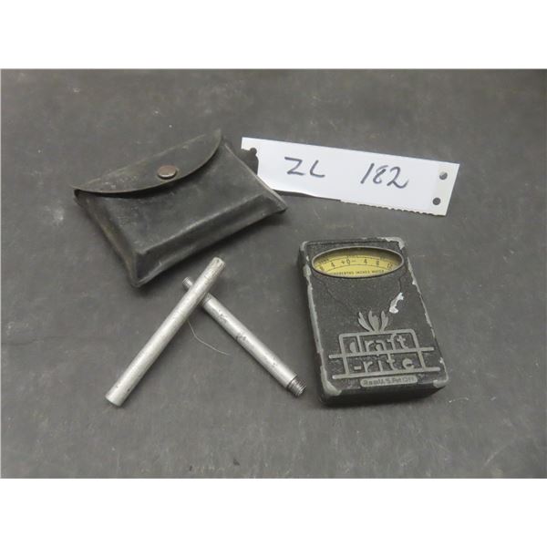 Bacharach DraftRite Pocket Gauge With Case