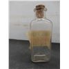 Image 2 : Vintage Poison Bottle Labeled Methyl Hydrate With Cork Stopper