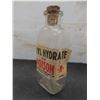 Image 3 : Vintage Poison Bottle Labeled Methyl Hydrate With Cork Stopper