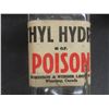Image 4 : Vintage Poison Bottle Labeled Methyl Hydrate With Cork Stopper