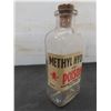 Image 5 : Vintage Poison Bottle Labeled Methyl Hydrate With Cork Stopper