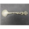 Image 7 : Birks Silver Spoon Brooch, Canadian Curling Spoon, Distressed Scalloped Sugar Spoon, and Antique Br