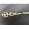Image 8 : Birks Silver Spoon Brooch, Canadian Curling Spoon, Distressed Scalloped Sugar Spoon, and Antique Br