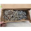 Image 7 : Five Cans Blue Spray Paint, Bottle Propane, Staples, Three-Inch Chain Bolts, Siding Screws, and Fou
