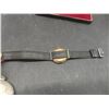 Image 15 : Excalibur Wristwatch, Westclox Pocket Watch No Glass, Sperry New Holland Belt Buckle, and Tanita El