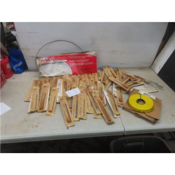 New but Rusty Scroll Saw Blades, New Lufkin 100-Foot Tape Refills, and Band Saw Blade