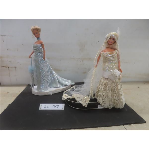 Two Barbies: Roaring Twenties Bride and An Evening Out
