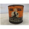 Image 10 : Four Vintage Cans Including Phillips 66 Quart Can, Rico Grease, Esso Marvellube, and Sure Seal Pipe