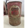 Image 5 : Four Vintage Cans Including Phillips 66 Quart Can, Rico Grease, Esso Marvellube, and Sure Seal Pipe
