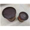 Image 7 : Four Vintage Cans Including Phillips 66 Quart Can, Rico Grease, Esso Marvellube, and Sure Seal Pipe