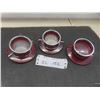 Image 1 : Three 1960s Chevy Impala Back-Up Light Lenses