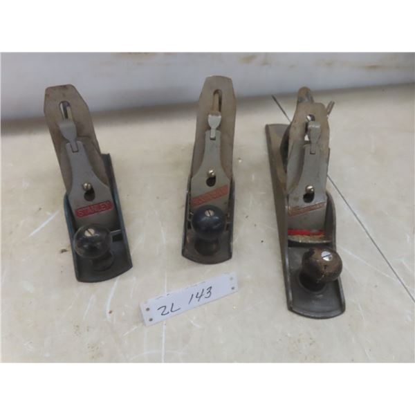 Three Vintage Stanley Planes