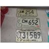 Image 4 : Ten License Plates Including 1971 Manitoba, Motorcycle Plate, Two Ontario, and 1976 Saskatchewan