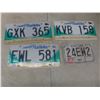 Image 5 : Ten License Plates Including 1971 Manitoba, Motorcycle Plate, Two Ontario, and 1976 Saskatchewan