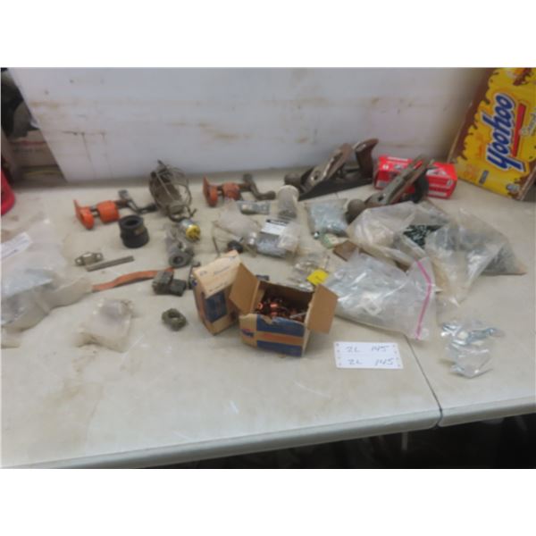 Pipe Clamps, Copper Tube Straps, Auto Fuses, and Fasteners