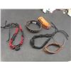 Image 7 : Fashion Jewelry Including Bolos, Earrings, Leather Style Bracelets, and Brooches