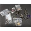 Image 8 : Fashion Jewelry Including Earrings, Brooches, Rings, and Necklaces