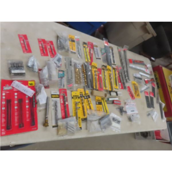 New Drill Bits, Router Bits, Nut Setters, Jig Saw Blades, Reciprocating Saw Blades, and Scroll Saw