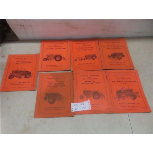 7 Allis-Chalmers Tractor Manuals: Cultivators, 4-Bottom Moldboard Plow