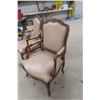 Image 2 : Two Leather and Wood Arm Chairs, Very Detailed