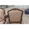 Image 4 : Two Leather and Wood Arm Chairs, Very Detailed