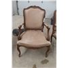 Image 8 : Two Leather and Wood Arm Chairs, Very Detailed