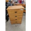 Image 1 : Dresser With Four Drawers, Maple, 37" x 25" x 16"
