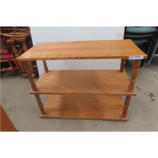 Open Three Tier Shelf, 27" x 36" x 18"