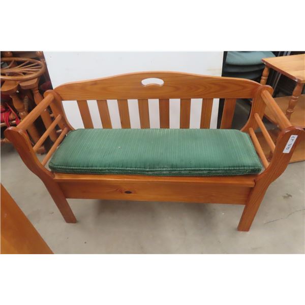 Bench With Under Seat Storage, 48"