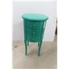 Image 1 : Stand With Three Drawers Painted, 30" High, 16" Diameter