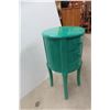 Image 3 : Stand With Three Drawers Painted, 30" High, 16" Diameter