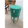 Image 4 : Stand With Three Drawers Painted, 30" High, 16" Diameter