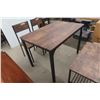 Image 2 : Modern Table With Two Chairs And Bench, 30" x 27 1/2" x 43"