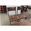 Image 6 : Modern Table With Two Chairs And Bench, 30" x 27 1/2" x 43"
