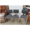 Image 1 : Three Modern Chrome Chairs