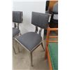 Image 2 : Three Modern Chrome Chairs