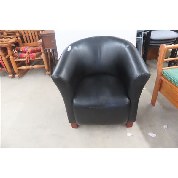 Leather Or Leather Style Arm Chair