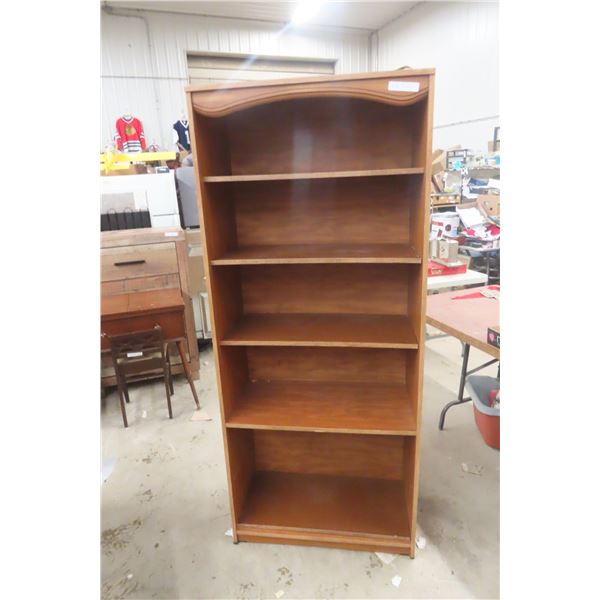 Open Shelf Cabinet With Five Adjustable Shelves, 72" x 30 1/2" x 15 1/2"
