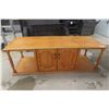 Image 1 : Oak Coffee Table, 22" x 27" x 65"