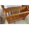 Image 8 : Occasional Table 23" x 24" x 14 1/2"and Magazine Rack