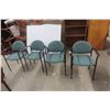 Image 1 : Four Waiting Room Arm Chairs, Stackable