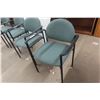 Image 2 : Four Waiting Room Arm Chairs, Stackable
