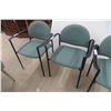 Image 5 : Four Waiting Room Arm Chairs, Stackable
