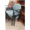 Image 7 : Four Waiting Room Arm Chairs, Stackable