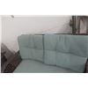 Image 3 : Five Piece Wicker Sunroom Or Patio Set  - 2 Chairs, Coffee Table and Ottaman